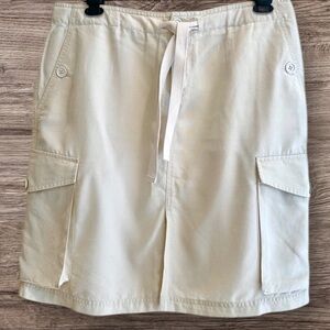 GAP Light Tan Cargo Utility Skirt, Size Large